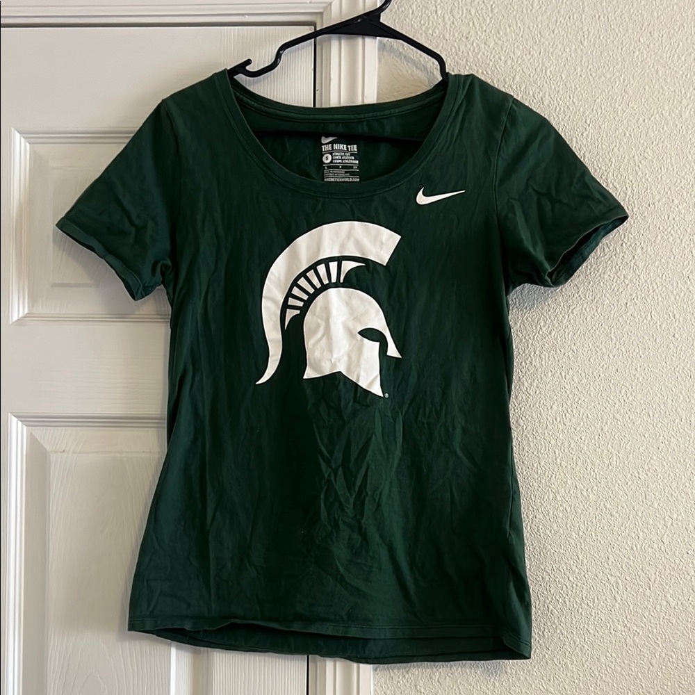 Nike Michigan State T-Shirt with White Logo